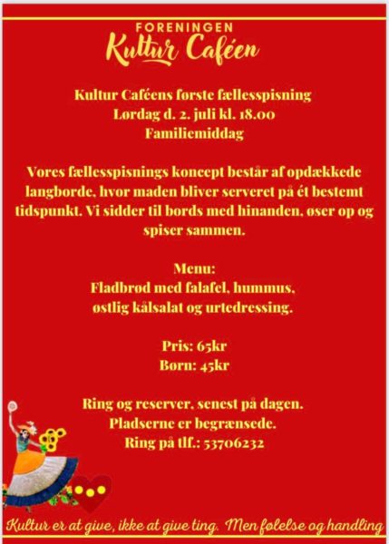 Kultur Caféen ÅBNER!