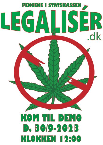 FOLKEDEMONSTRATION FOR EN LEGALISERING AF CANNABIS