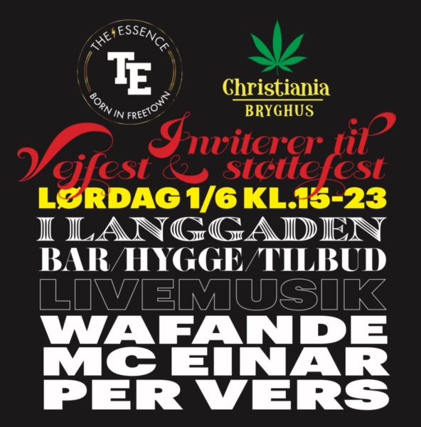 The Essence & CA Bryghus inviterer til vejfest & støttefest (Wafande, MC Einar, Per Vers)