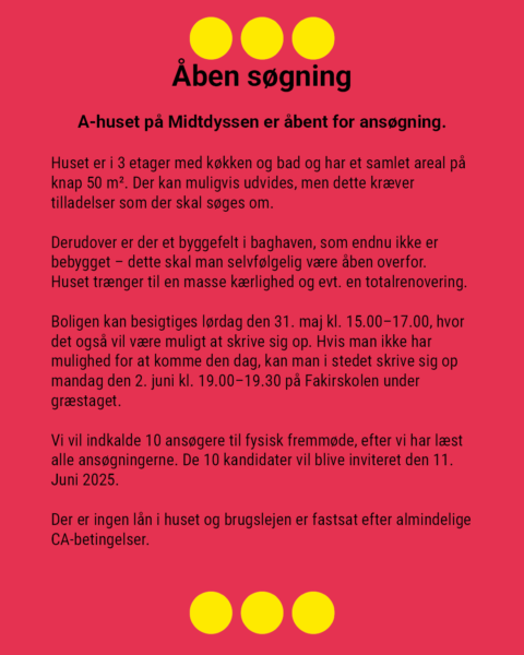 Åben søgning på Midtdyssen