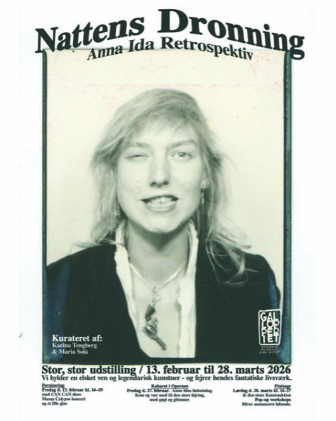 Den Store Store Anna Ida (Operaen) Udstilling på Gallopperiet åbner med et brag fredag den 13. februar fra kl 14 – 19.  